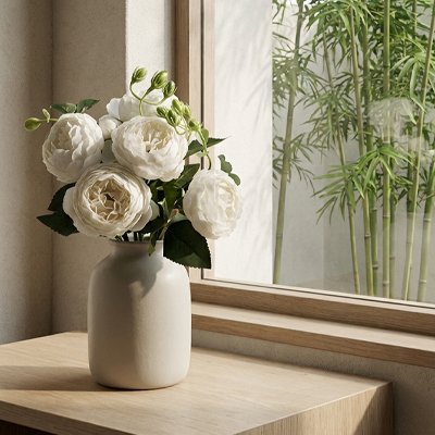Bouquet de fleurs artificielles 