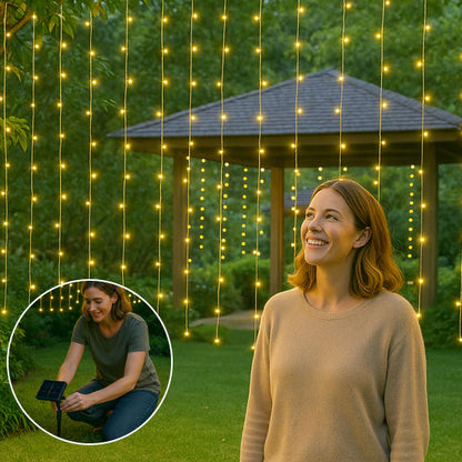 Guirlande lumineuse exterieure solaire | LumiMur™️