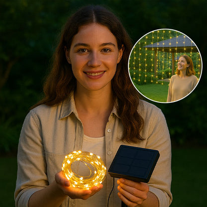 Guirlande lumineuse exterieure solaire | LumiMur™️