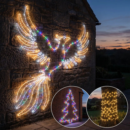 guirlande lumineuse extérieur fine USB création forme lumineuse 