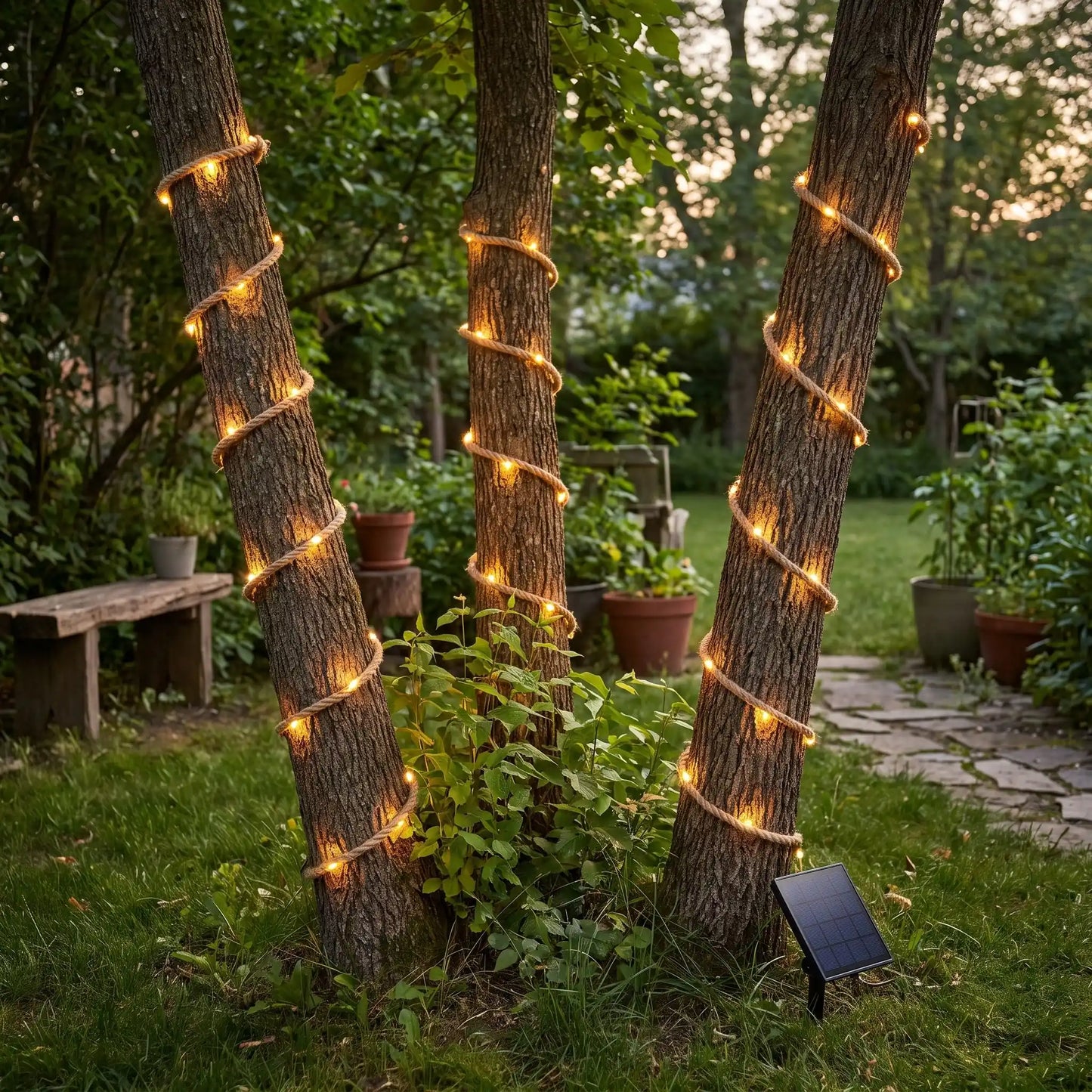 Guirlande lumineuse exterieur solaire | LumiCorde™️