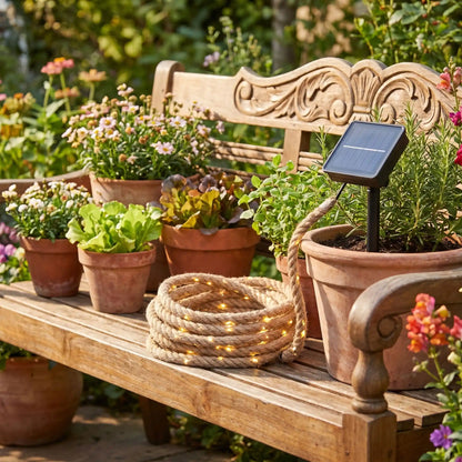Guirlande lumineuse exterieur solaire | LumiCorde™️