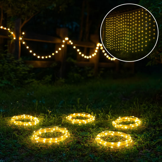 Guirlande lumineuse exterieure solaire | LumiMur™️