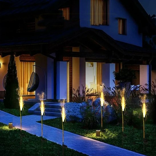 Lampes solaires pour le jardin feu follet accueil maison
