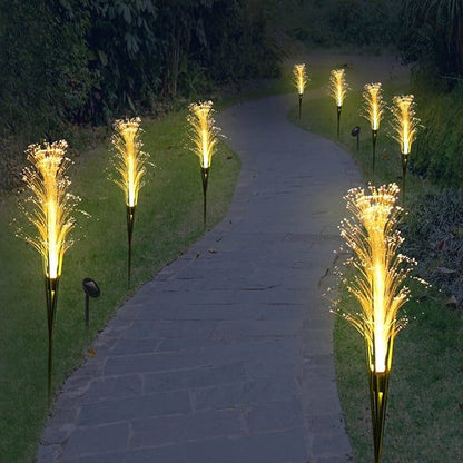 lampes solaires pour le jardin style feu follet allée