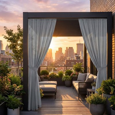 Rideau pour pergola 